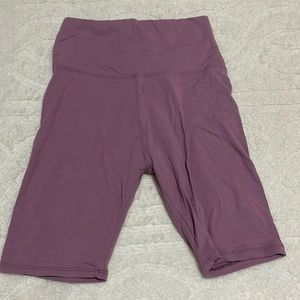 Purple biker shorts